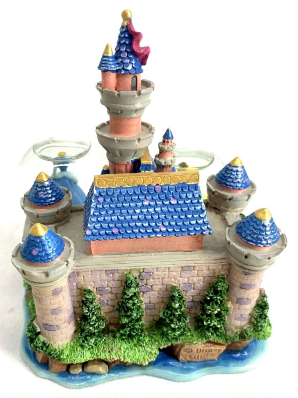 Disney Princess Snowglobe Cinderella Belle Ariel Mini Castle Retired Vintage 5" - Picture 4 of 7